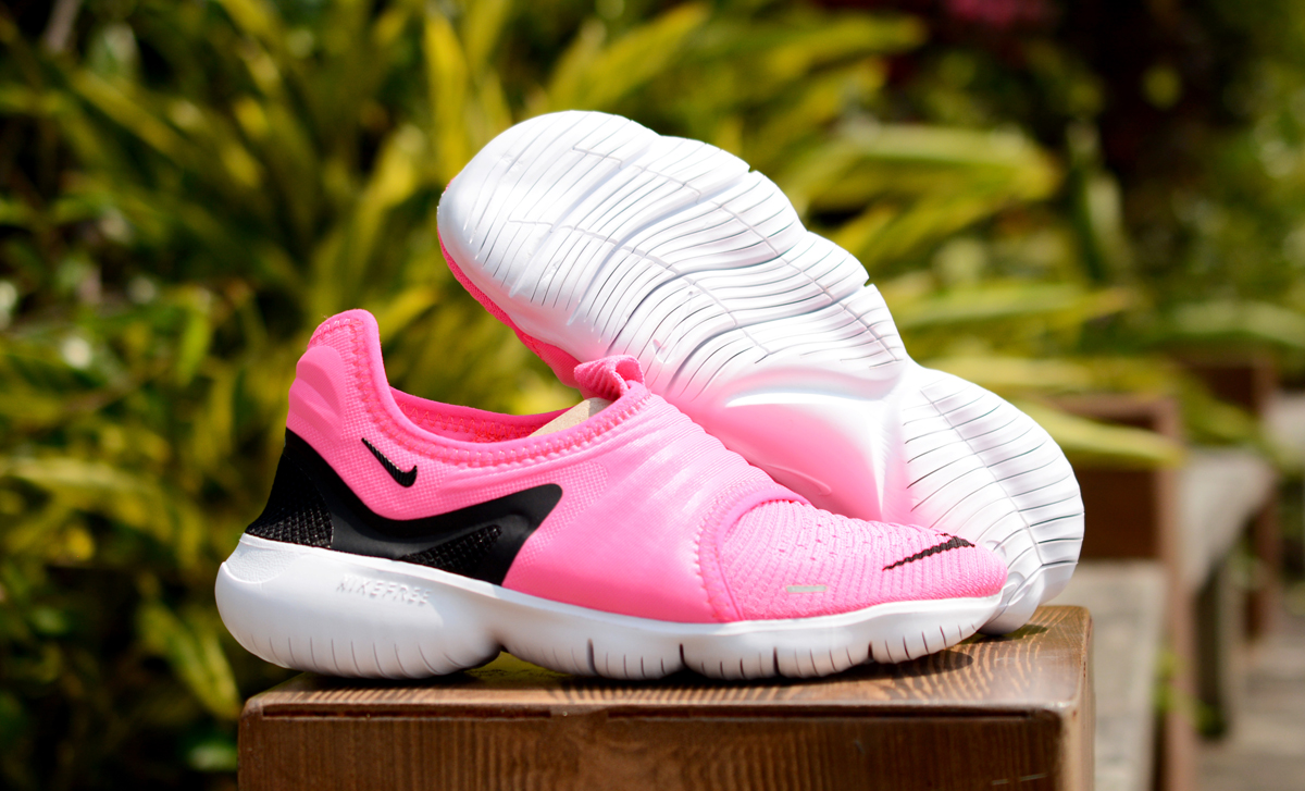 Nike Free RN FLYKNIT 2019 Pink Black White Shoes